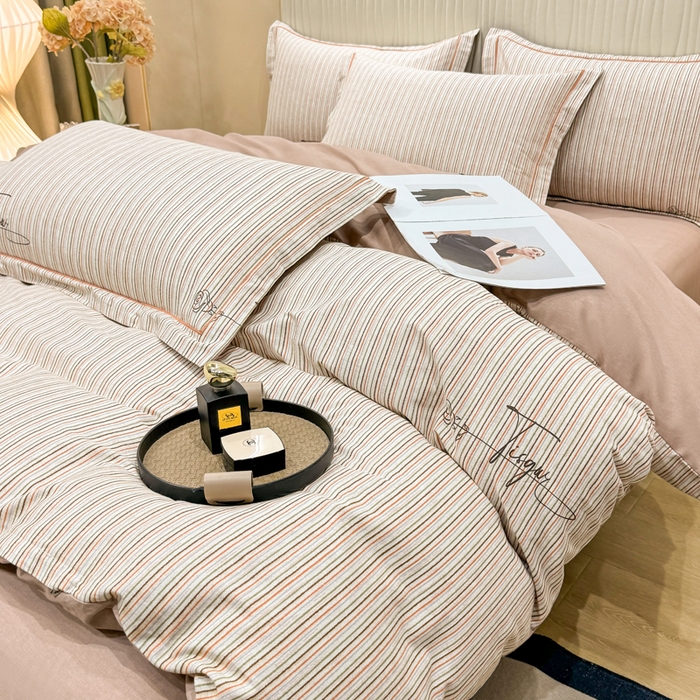 91家纺网 家纺一手货源 找家纺 木易家居 2026新款100%全棉纯棉加厚四件套（礼盒包装）（提供买家秀）保加利亚-粉