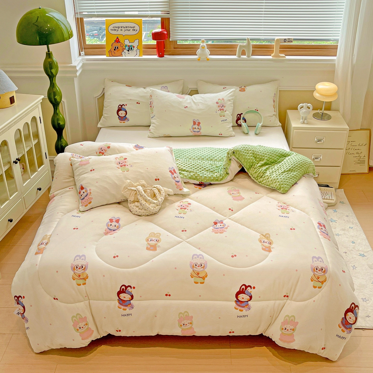 艺菲阁家纺 2025新款豆豆绒被子 拉布大王