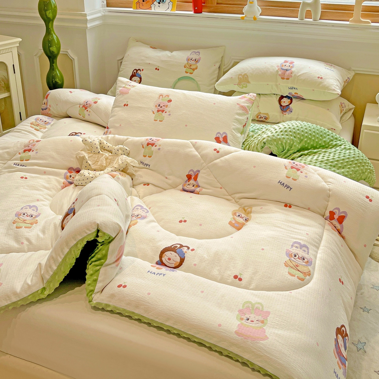 91家纺网 家纺一手货源 找家纺 艺菲阁家纺 2025新款豆豆绒被子 拉布大王