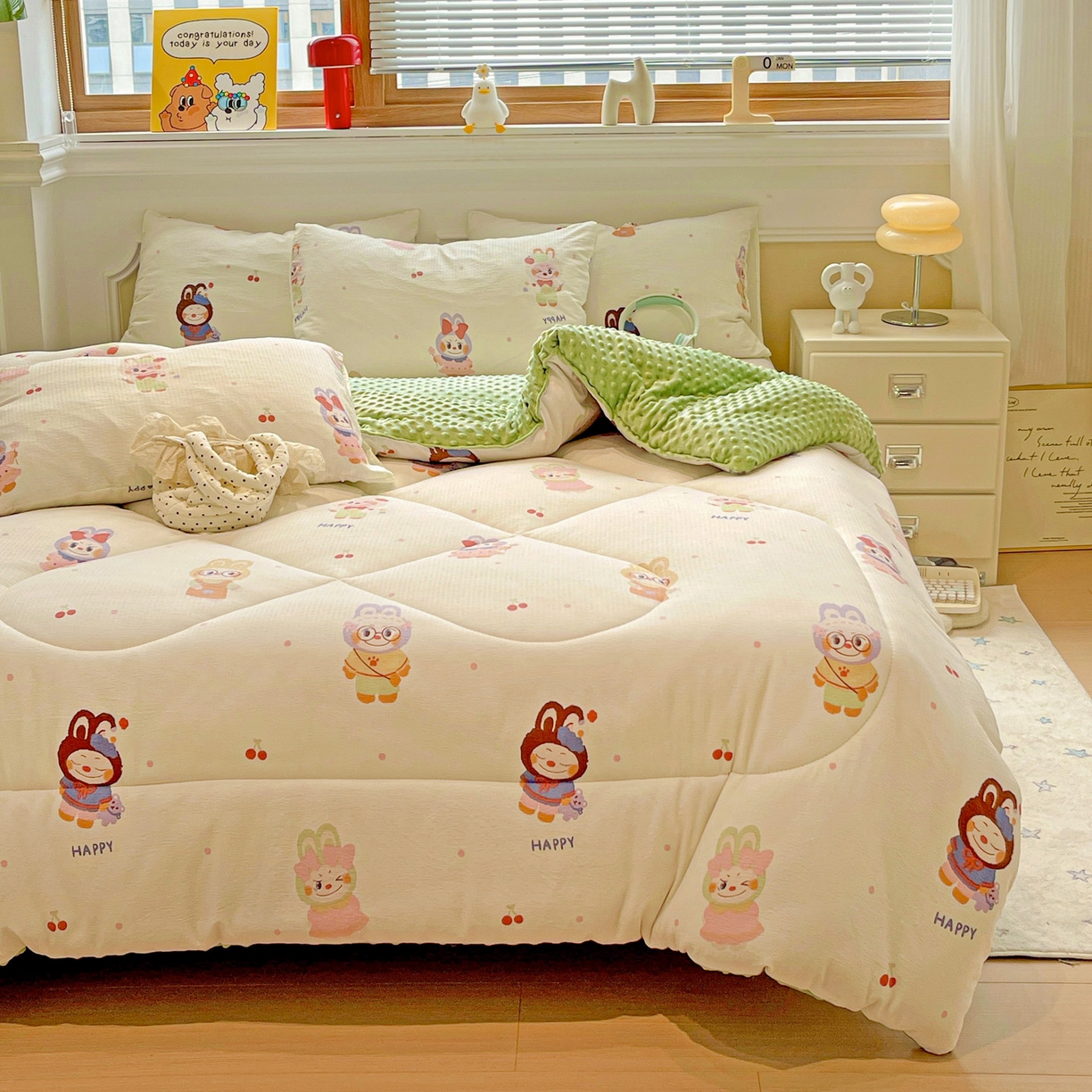 91家纺网 家纺一手货源 找家纺 艺菲阁家纺 2025新款豆豆绒被子 拉布大王