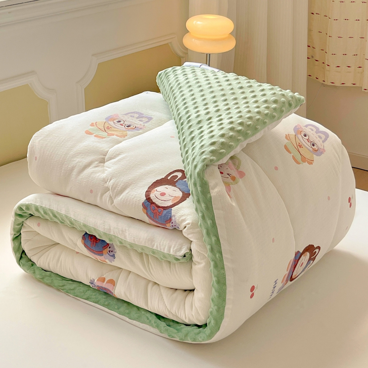 91家纺网 家纺一手货源 找家纺 艺菲阁家纺 2025新款豆豆绒被子 拉布大王