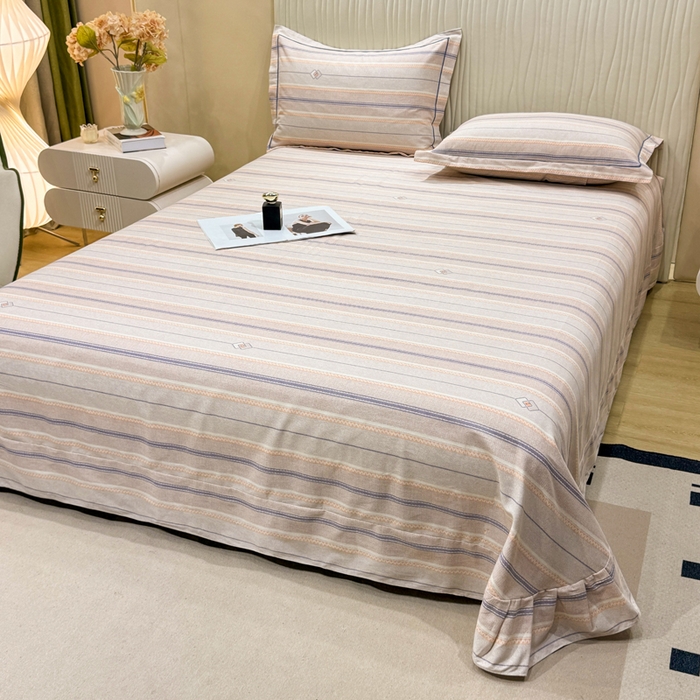 91家纺网 家纺一手货源 找家纺 木易家居 2026新款100%全棉纯棉加厚四件套（礼盒包装）（提供买家秀）北美风情-桔