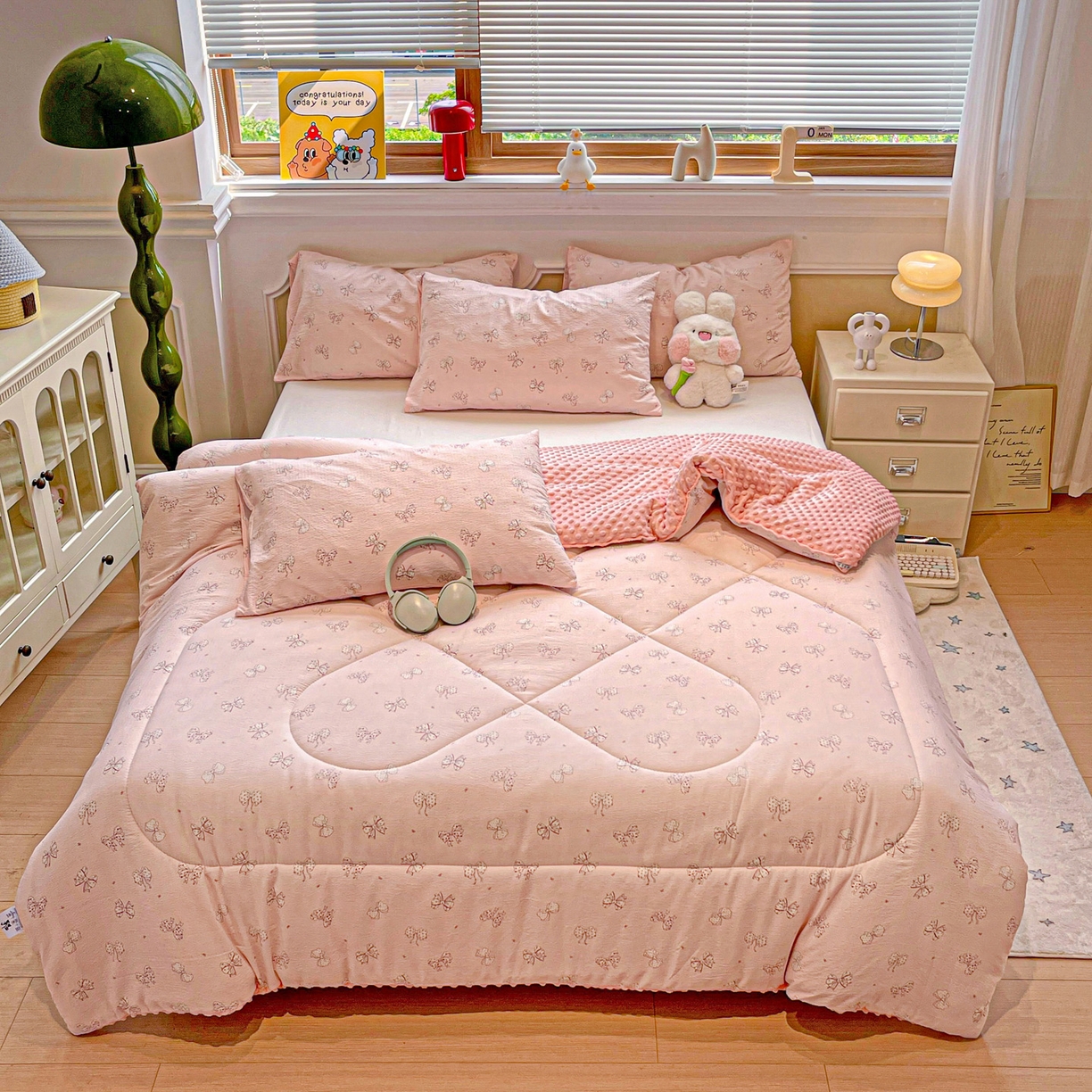 艺菲阁家纺 2025新款豆豆绒被子 心愿