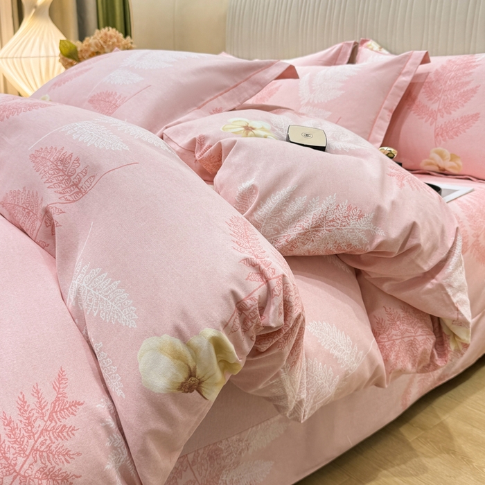 木易家居 2026新款100%全棉纯棉加厚四件套（礼盒包装）（提供买家秀）梦初语-粉