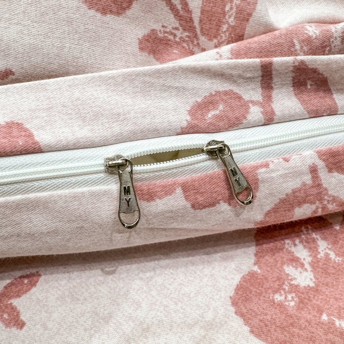 91家纺网 家纺一手货源 找家纺 木易家居 2026新款100%全棉纯棉加厚四件套（礼盒包装）（提供买家秀）小桥人家-粉