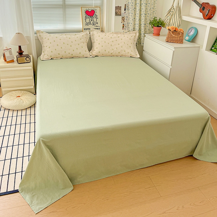 91家纺网 家纺一手货源 找家纺 梦纤绒 2025新款古法水洗棉小布袋四件套，高克重木棉云柔棉 森林物语