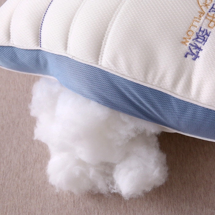 91家纺网 家纺一手货源 找家纺 珍贝家纺 2025新款零压深睡护颈枕枕头枕芯 浅蓝色