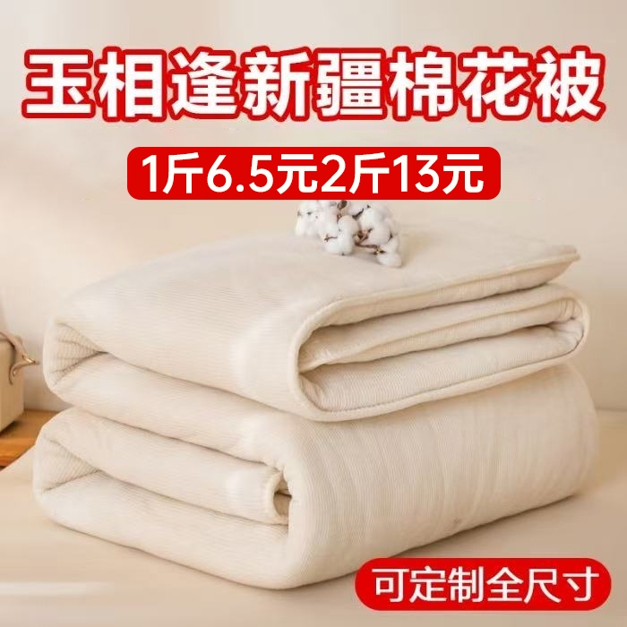 91家纺网 家纺一手货源 找家纺 (总)玉相逢  2025新款渔纱网新疆棉花被子被芯