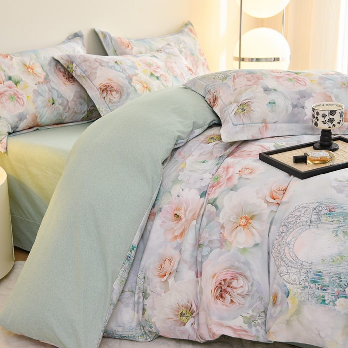 91家纺网 家纺一手货源 找家纺 （总）铭浩家纺 2025新款全棉纯棉数码印花四件套