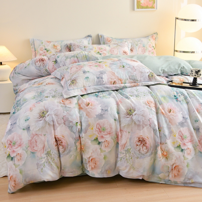 91家纺网 家纺一手货源 找家纺 （总）铭浩家纺 2025新款全棉纯棉数码印花四件套