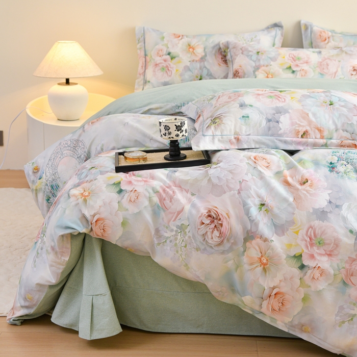 91家纺网 家纺一手货源 找家纺 （总）铭浩家纺 2025新款全棉纯棉数码印花四件套