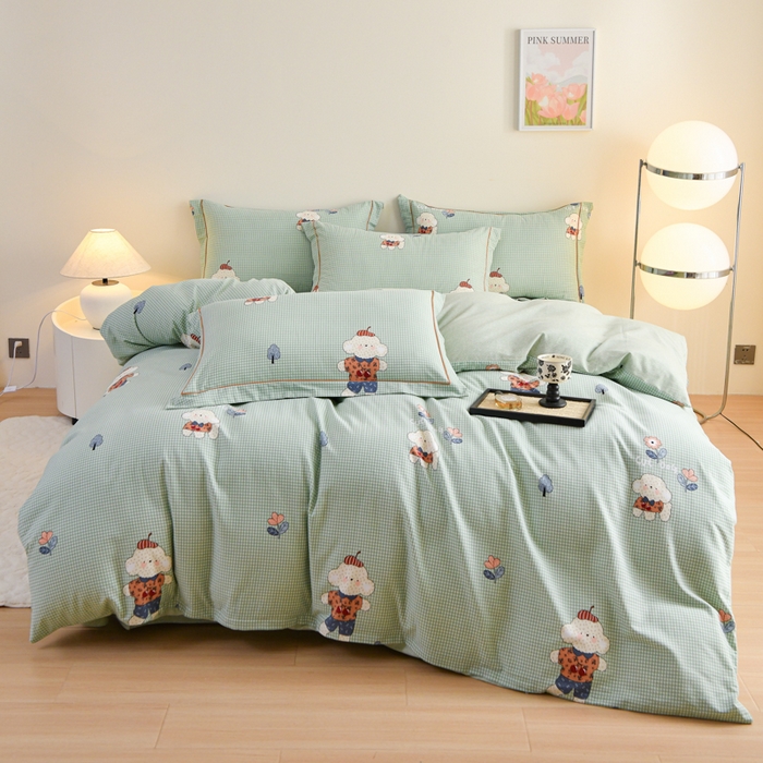 91家纺网 家纺一手货源 找家纺 （总）铭浩家纺 2025新款全棉纯棉数码印花四件套