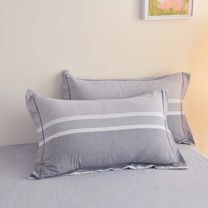 91家纺网 家纺一手货源 找家纺 铭浩家纺 2025新款全棉纯棉数码印花四件套 南烟-灰