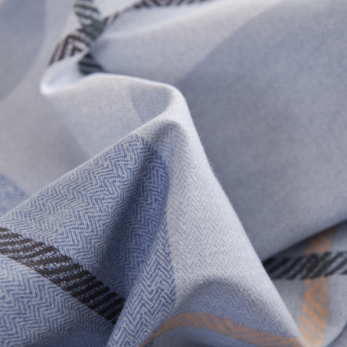 91家纺网 家纺一手货源 找家纺 铭浩家纺 2025新款全棉纯棉数码印花四件套 诺卡-蓝