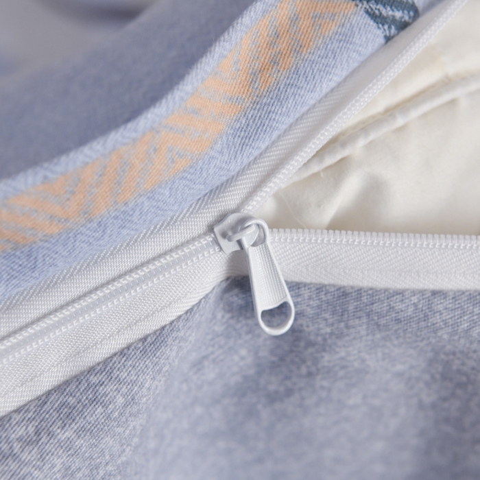 91家纺网 家纺一手货源 找家纺 铭浩家纺 2025新款全棉纯棉数码印花四件套 诺卡-蓝