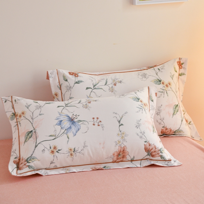 91家纺网 家纺一手货源 找家纺 铭浩家纺 2025新款全棉纯棉数码印花四件套 舒雅