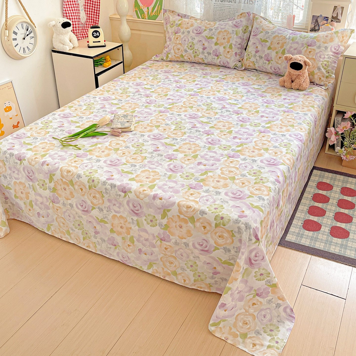 91家纺网 家纺一手货源 找家纺 （总）文黛家居 2025新款全棉喷气印花全棉纯棉印花系列单品床单床单单件单床单,爱心日记,草莓熊-蓝,草莓熊-米,蝶舞-兰,蝶舞-米黄,格纹水果,格韵,花丛小兔,花间舞,花媚柔情,花香四溢,花想容,佳人有约,兰卡,乐芙生活,流莹,摩卡庄园,素格,小幸运,心愿恋曲,熊熊乐园-粉,熊熊乐园-灰,优思,珍妮花园,组合图仅供展示不可下单