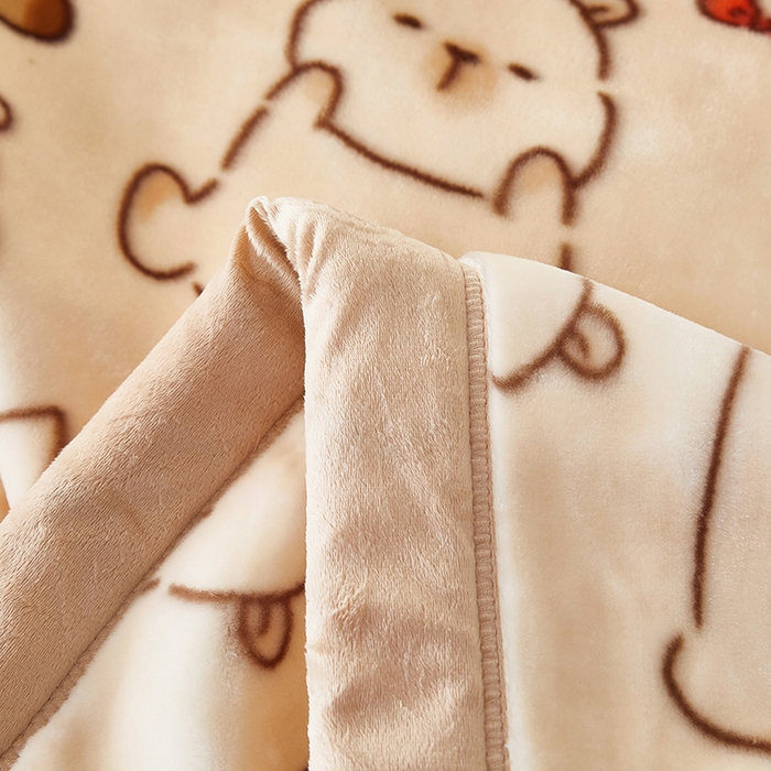 91家纺网 家纺一手货源 找家纺 新款拉舍尔毛毯4-12斤 025 萌萌水豚