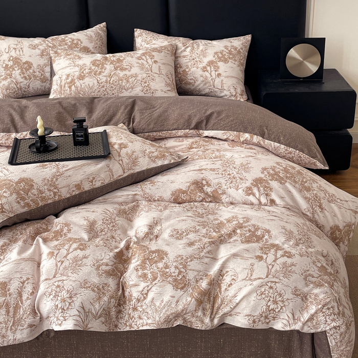 91家纺网 家纺一手货源 找家纺 （总）海岛哥哥 2025新款原麻复古亚麻四件套系列