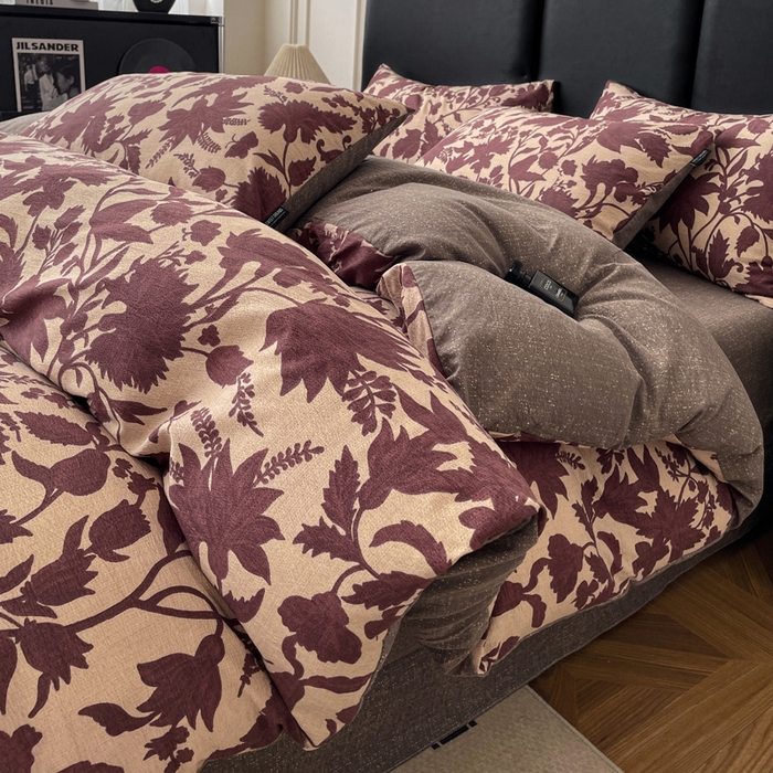 91家纺网 家纺一手货源 找家纺 （总）海岛哥哥 2025新款原麻复古亚麻四件套系列