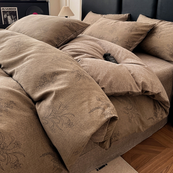 91家纺网 家纺一手货源 找家纺 （总）海岛哥哥 2025新款原麻复古亚麻四件套系列