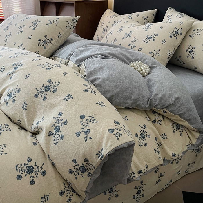 91家纺网 家纺一手货源 找家纺 （总）海岛哥哥 2025新款原麻复古亚麻四件套系列