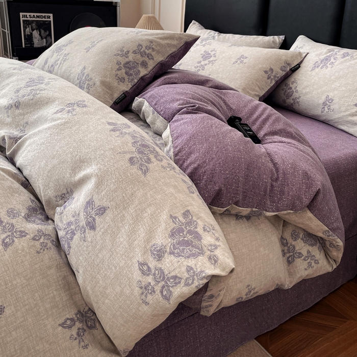 91家纺网 家纺一手货源 找家纺 （总）海岛哥哥 2025新款原麻复古亚麻四件套系列