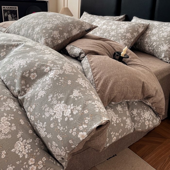 91家纺网 家纺一手货源 找家纺 （总）海岛哥哥 2025新款原麻复古亚麻四件套系列