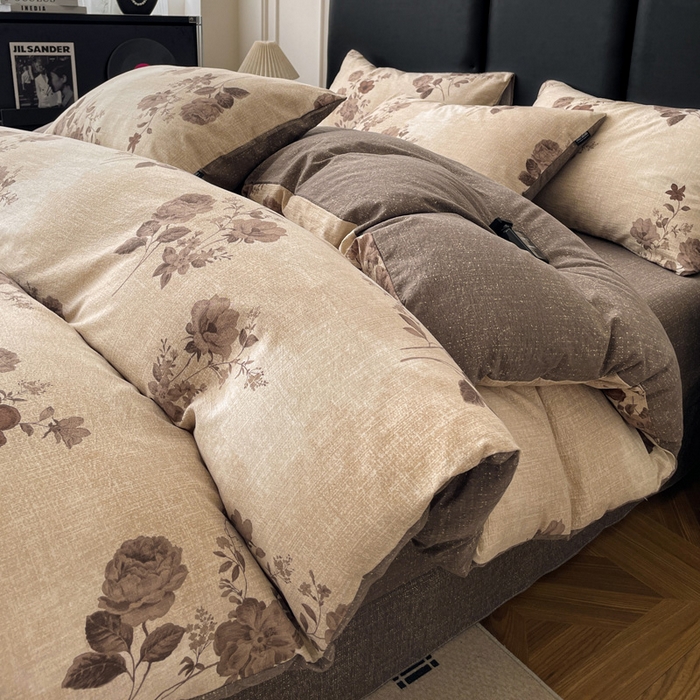 91家纺网 家纺一手货源 找家纺 （总）海岛哥哥 2025新款原麻复古亚麻四件套系列