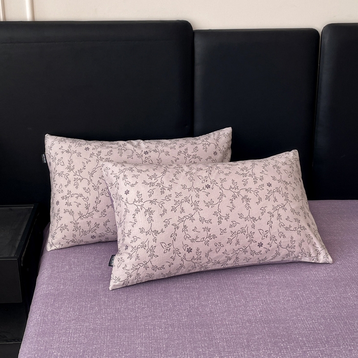 91家纺网 家纺一手货源 找家纺 海岛哥哥 2025新款原麻复古亚麻四件套系列 花谜