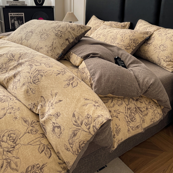 海岛哥哥 2025新款原麻复古亚麻四件套系列 花无意