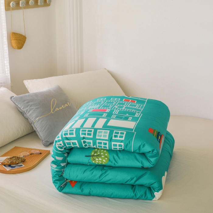 91家纺网 家纺一手货源 找家纺 （总）十九色 2025新款数码印花大版针织绒春秋冬被卡通被子被芯