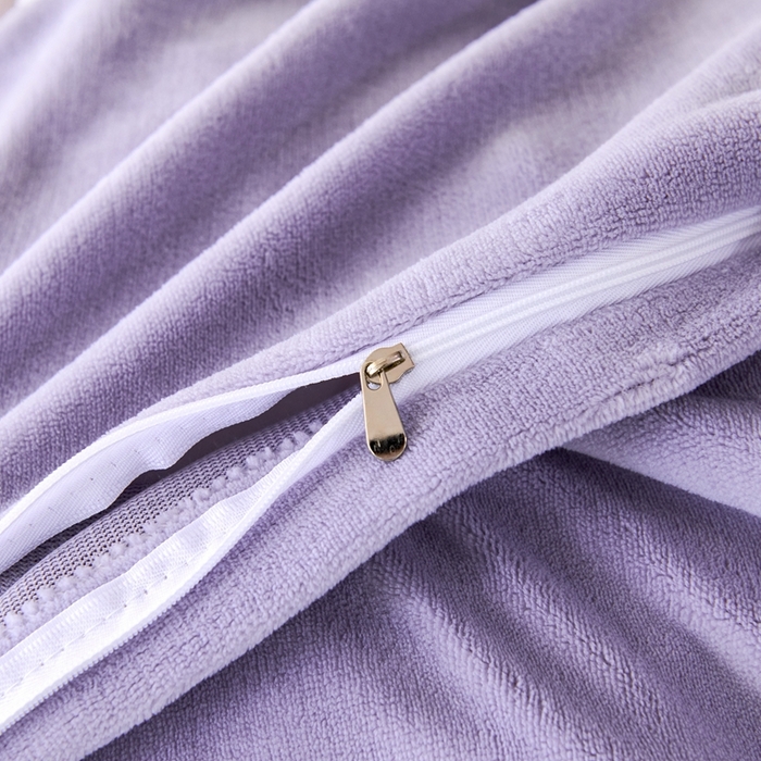 91家纺网 家纺一手货源 找家纺 尚品凤凰 2025兔毛绒四件套 伊柠  紫