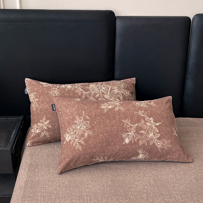 91家纺网 家纺一手货源 找家纺 海岛哥哥 2025新款原麻复古亚麻四件套系列 乌木花园