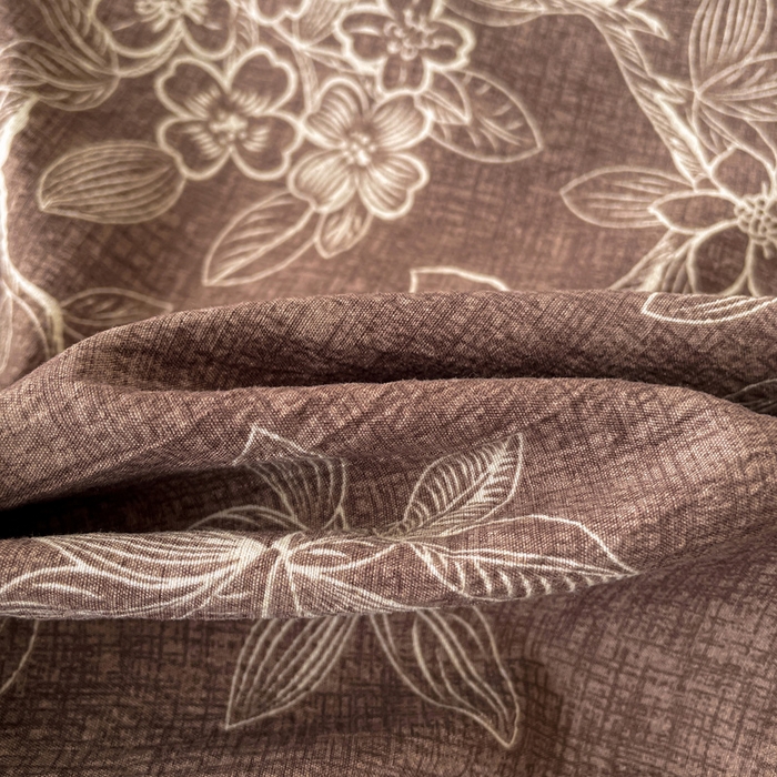 91家纺网 家纺一手货源 找家纺 海岛哥哥 2025新款原麻复古亚麻四件套系列 乌木花园