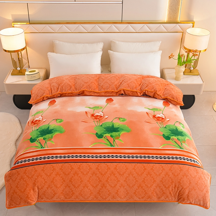 91家纺网 家纺一手货源 找家纺 （总）贝诗梦 2025新款牛奶绒金貂绒法莱绒单被套