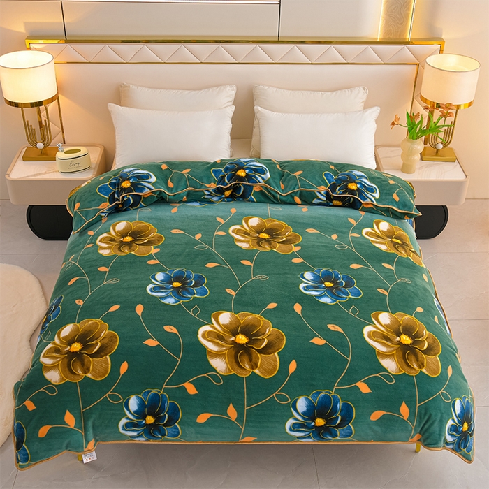 91家纺网 家纺一手货源 找家纺 （总）贝诗梦 2025新款牛奶绒金貂绒法莱绒单被套