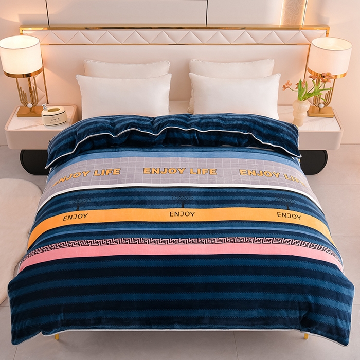 91家纺网 家纺一手货源 找家纺 （总）贝诗梦 2025新款牛奶绒金貂绒法莱绒单被套