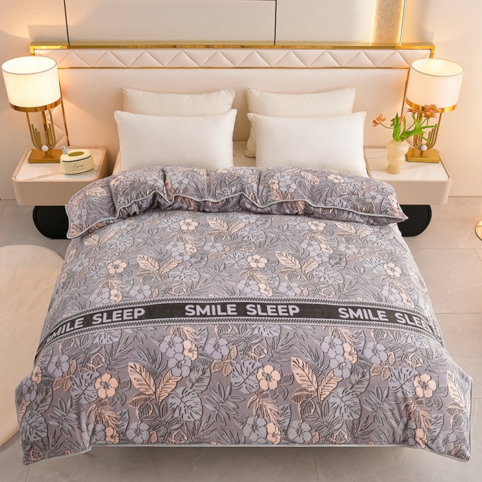 91家纺网 家纺一手货源 找家纺 （总）贝诗梦 2025新款牛奶绒金貂绒法莱绒单被套