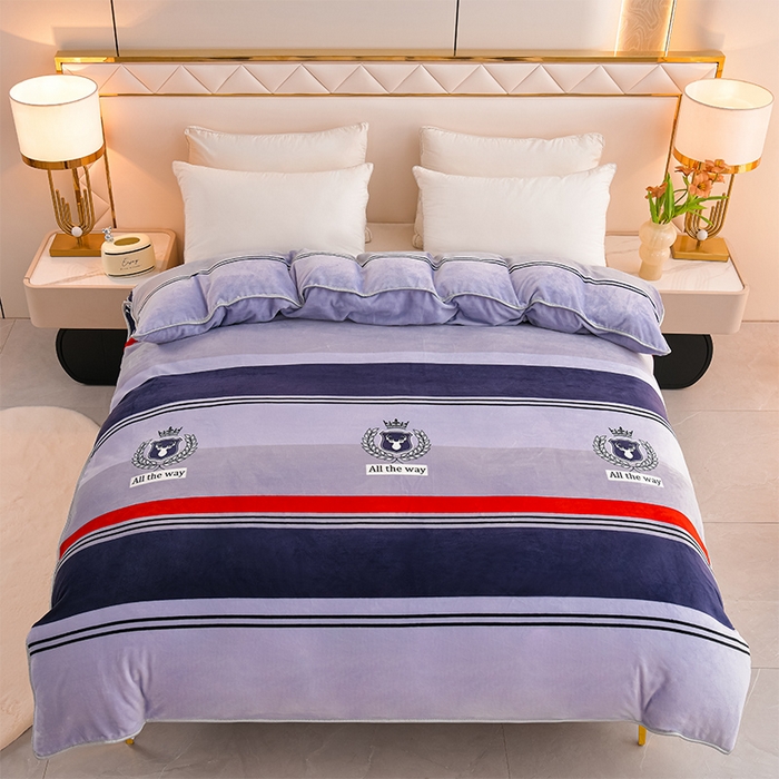 91家纺网 家纺一手货源 找家纺 （总）贝诗梦 2025新款牛奶绒金貂绒法莱绒单被套