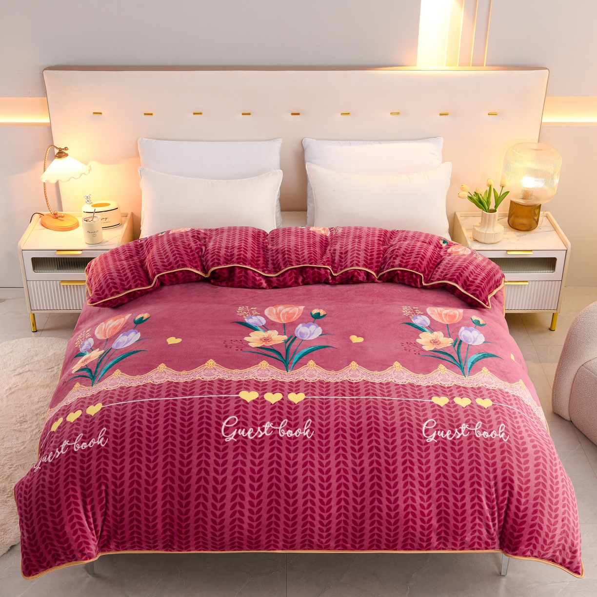 91家纺网 家纺一手货源 找家纺 （总）贝诗梦 2025新款牛奶绒金貂绒法莱绒单被套