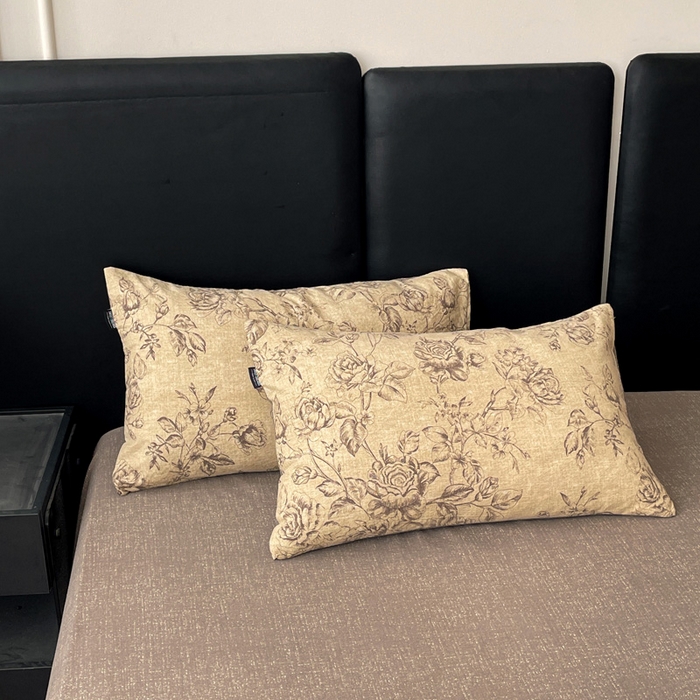 91家纺网 家纺一手货源 找家纺 港岛妹妹 2025新款原麻复古四件套系列 花无意