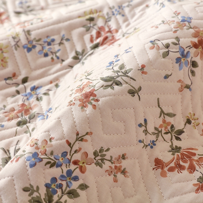 91家纺网 家纺一手货源 找家纺 羽爱家纺 2025新款A类双面印花全棉水洗床盖套件-三件套 淡若芬芳-