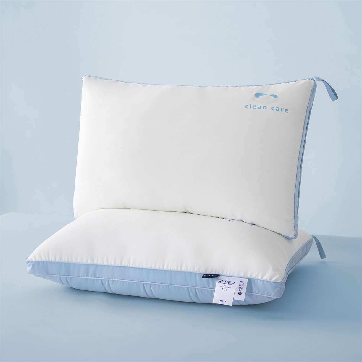 91家纺网 家纺一手货源 找家纺 麦肯锡 2025新款三防双色枕枕头枕芯 双边枕