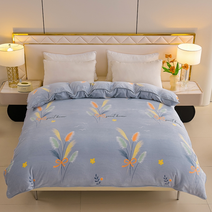 贝诗梦 2025新款牛奶绒金貂绒法莱绒单被套 漫步时光