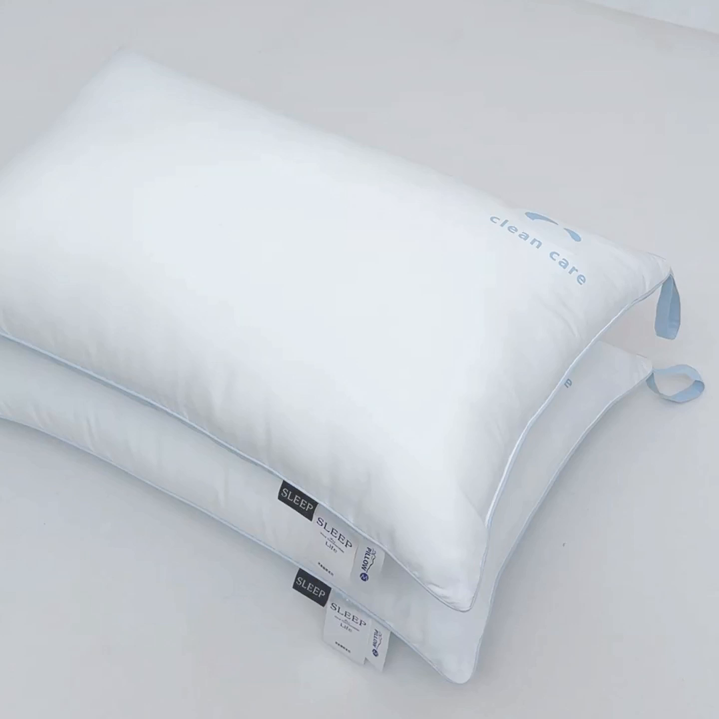 91家纺网 家纺一手货源 找家纺 麦肯锡 2025新款三防双色枕枕头枕芯 单边枕