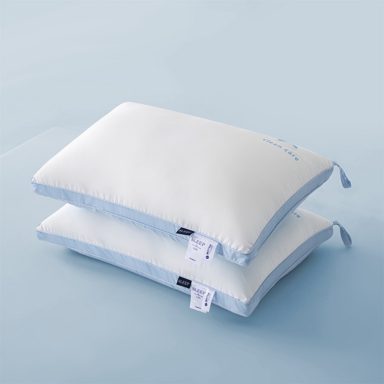 91家纺网 家纺一手货源 找家纺 麦肯锡 2025新款三防双色枕枕头枕芯 双边枕