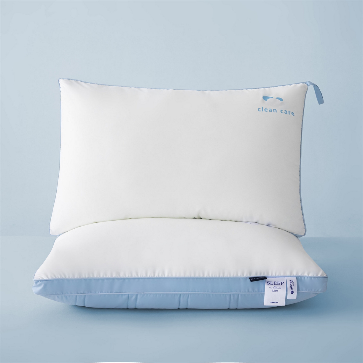 91家纺网 家纺一手货源 找家纺 麦肯锡 2025新款三防双色枕枕头枕芯 双边枕