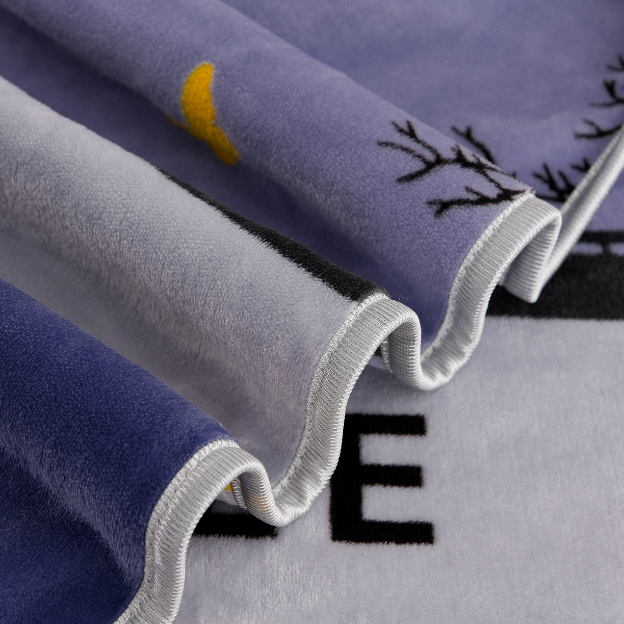 91家纺网 家纺一手货源 找家纺 贝诗梦 2025新款牛奶绒金貂绒法莱绒单被套 发财树