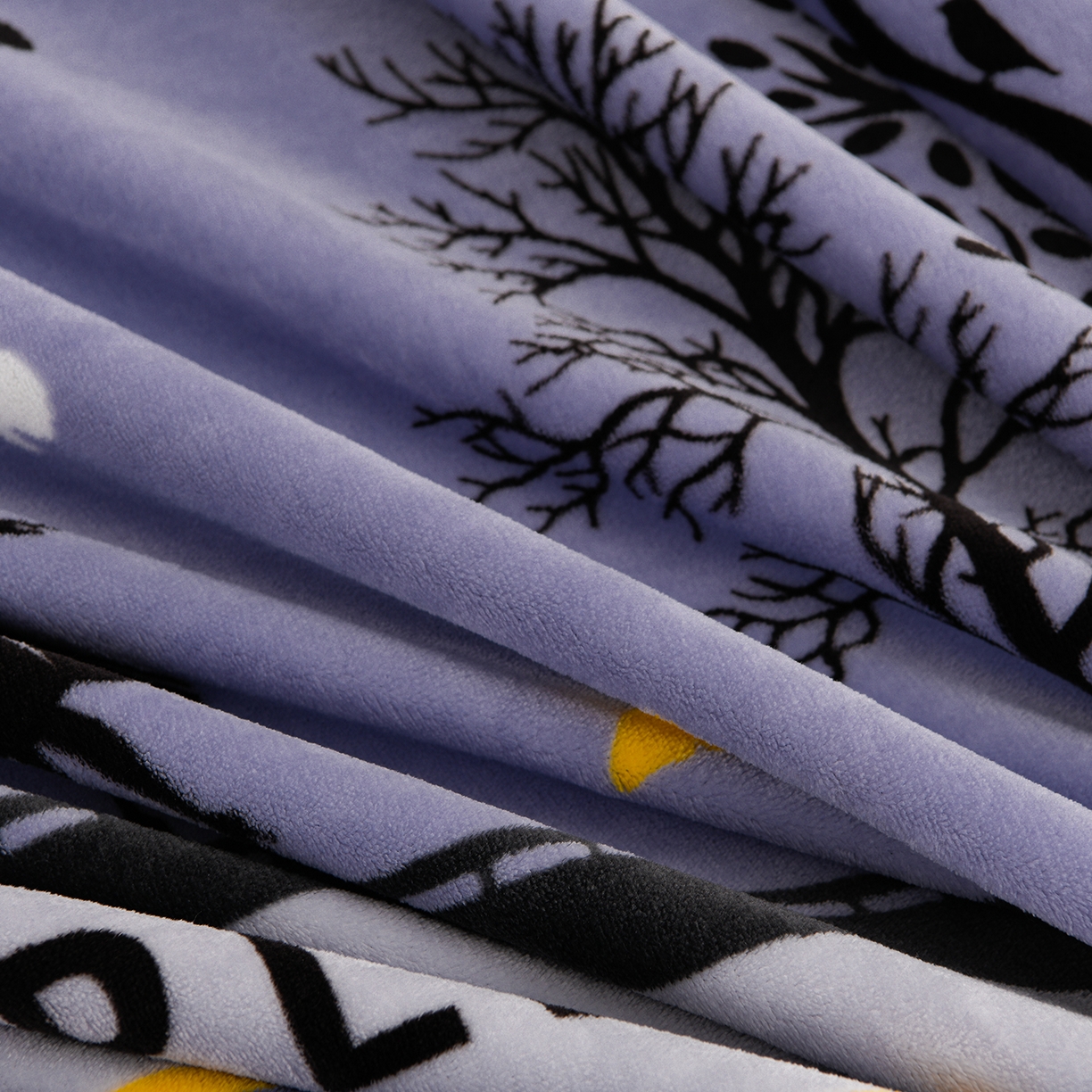 91家纺网 家纺一手货源 找家纺 贝诗梦 2025新款牛奶绒金貂绒法莱绒单被套 发财树